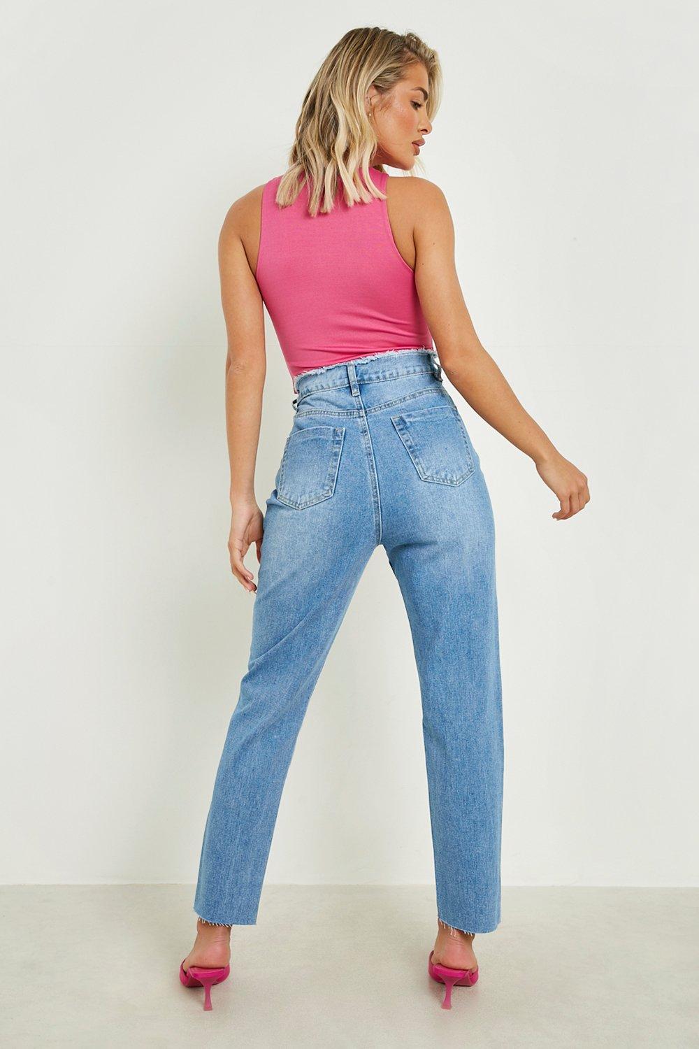 Raw edge hot sale ankle jeans